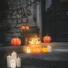 Animierter LED Geist im Kürbis