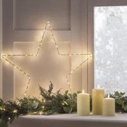 Beleuchtungsset klassische Fensterdeko Weihnachten