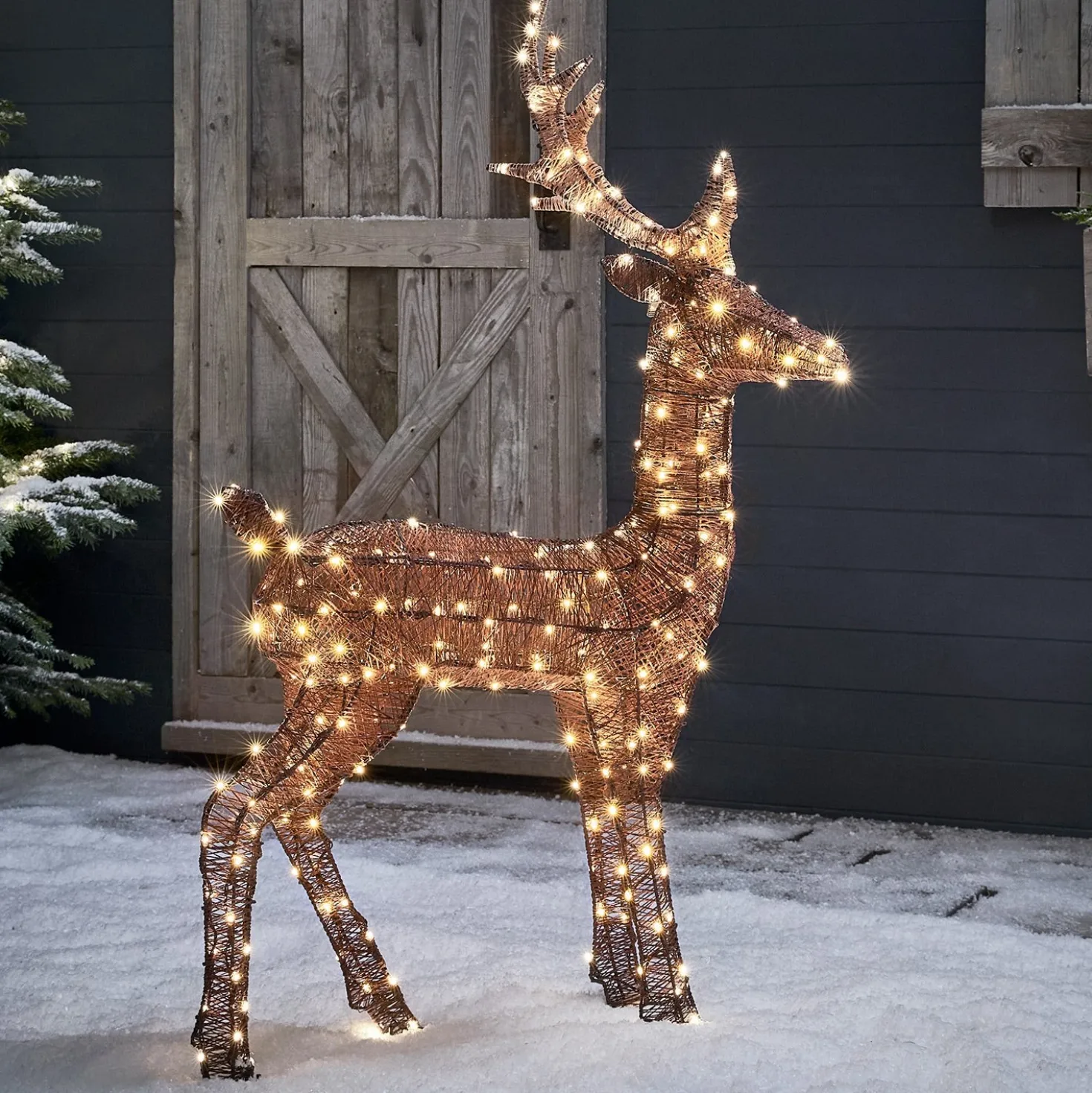 Braunes LED-Rentier Hirsch Harewood