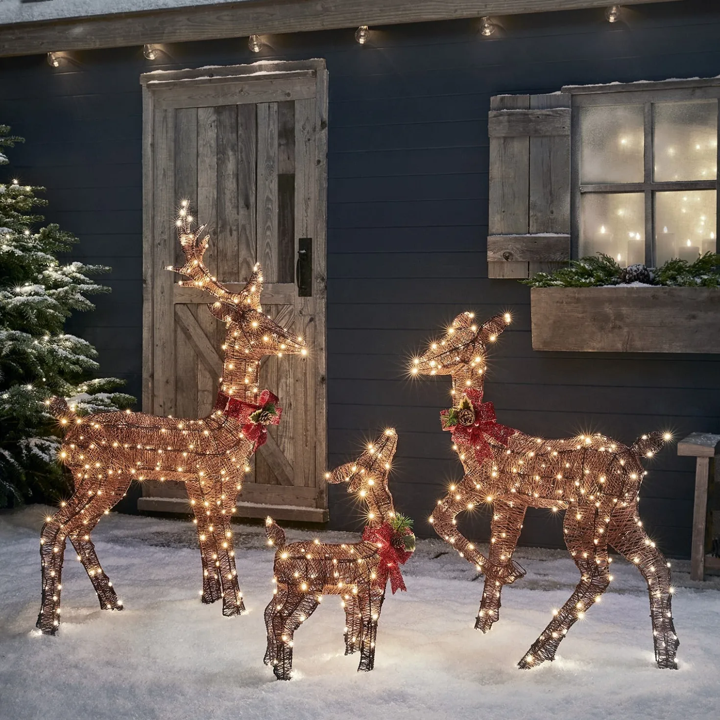 Braunes LED-Rentier Hirsch Harewood