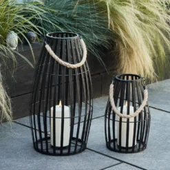 Canberra Deko Laterne mit TruGlow® Outdoor Kerze
