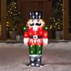 60cm Acryl Weihnachtsfigur außen Nussknacker