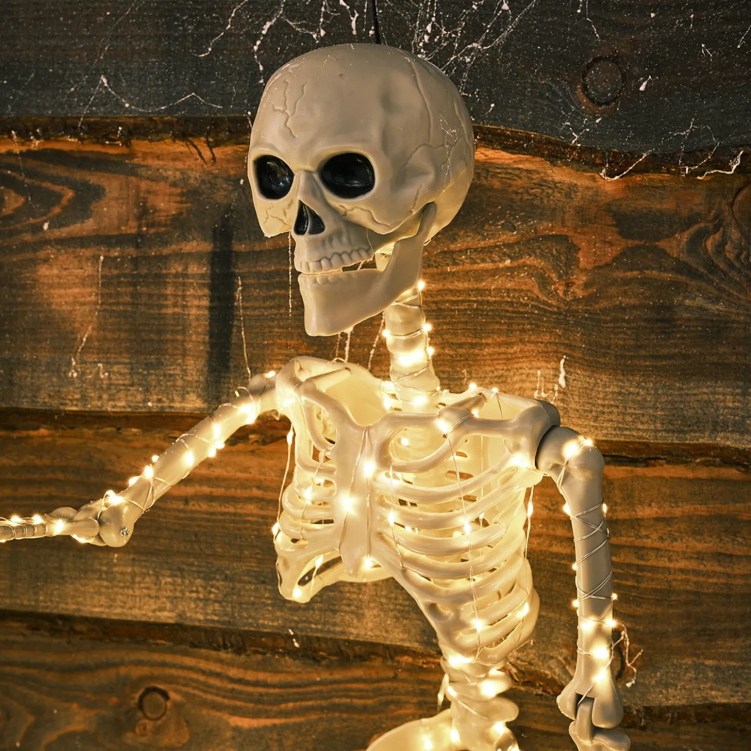 90cm 300er Micro LED Figur Damien das Skelett