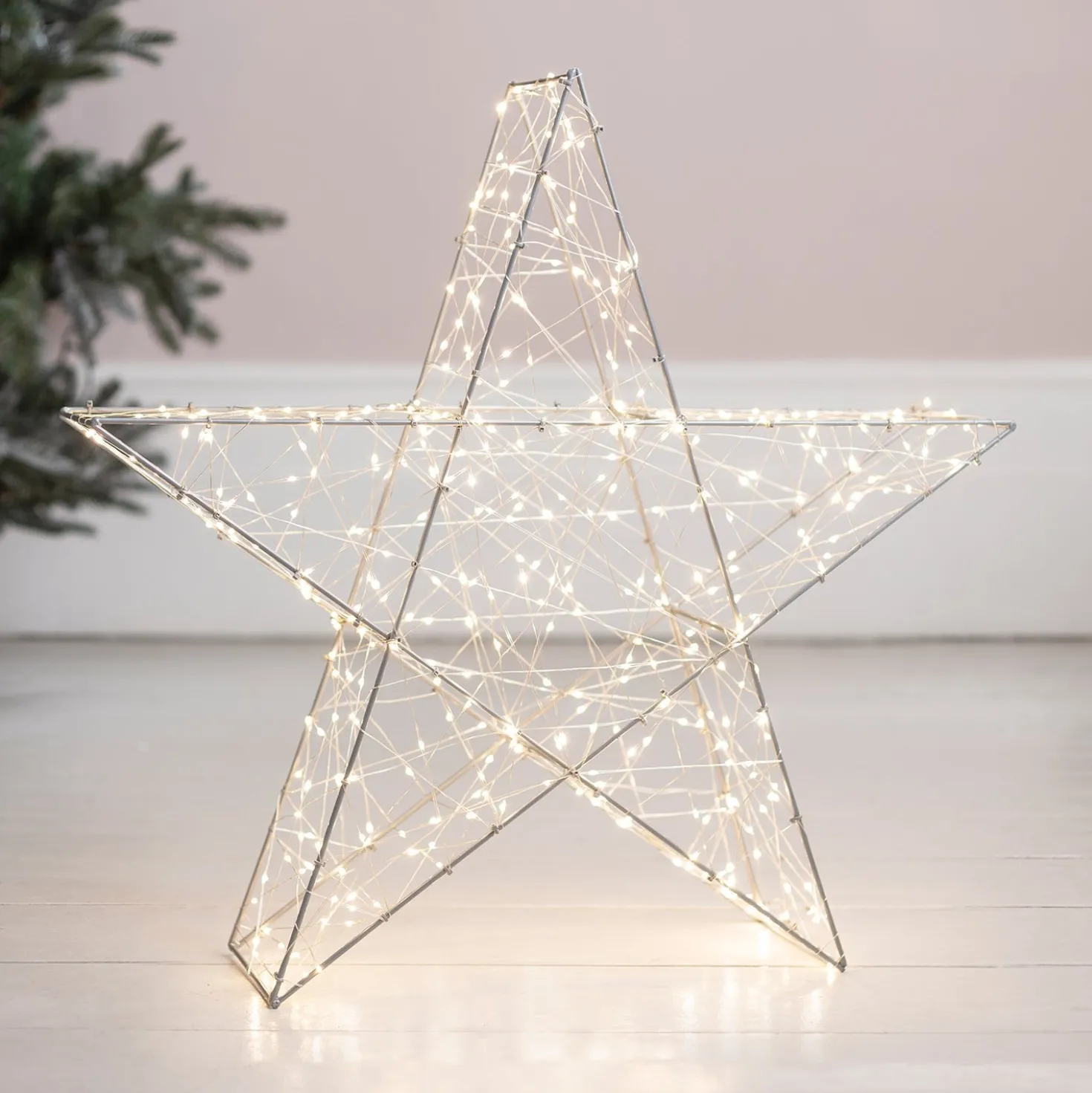 60cm LED Stern Weihnachtsdeko außen