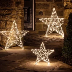 35cm LED Stern Weihnachtsdeko außen