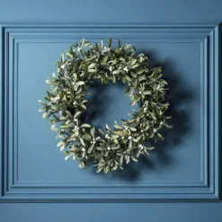 50cm Mistelzweig Weihnachtskranz mit Beleuchtung