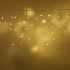 Core Connect 2m 64er LED Eiszapfen Lichterkette warmweiß koppelbar transparentes Kabel