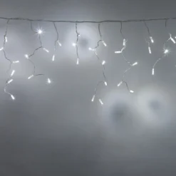 Core Connect 20m 640er LED Eiszapfen Lichterkette weiß koppelbar transparentes Kabel