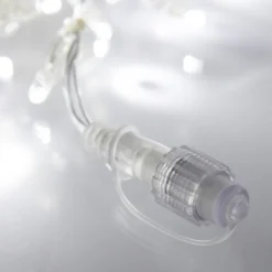 Core Connect 6m 192er LED Eiszapfen Lichterkette weiß koppelbar transparentes Kabel