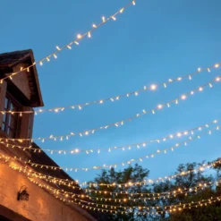 Core Connect 60m 600er LED Lichterkette warmweiß koppelbar transparentes Kabel
