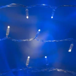 Core Connect 50m 500er LED Lichterkette blau weiß koppelbar transparentes Kabel