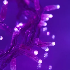 Core Connect 50m 500er LED Lichterkette lila koppelbar transparentes Kabel