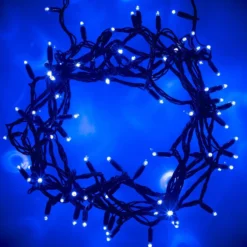 Core Connect 40m 400er LED Lichterkette blau koppelbar grünes Kabel