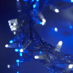 Core Connect 40m 400er LED Lichterkette blau weiß koppelbar transparentes Kabel