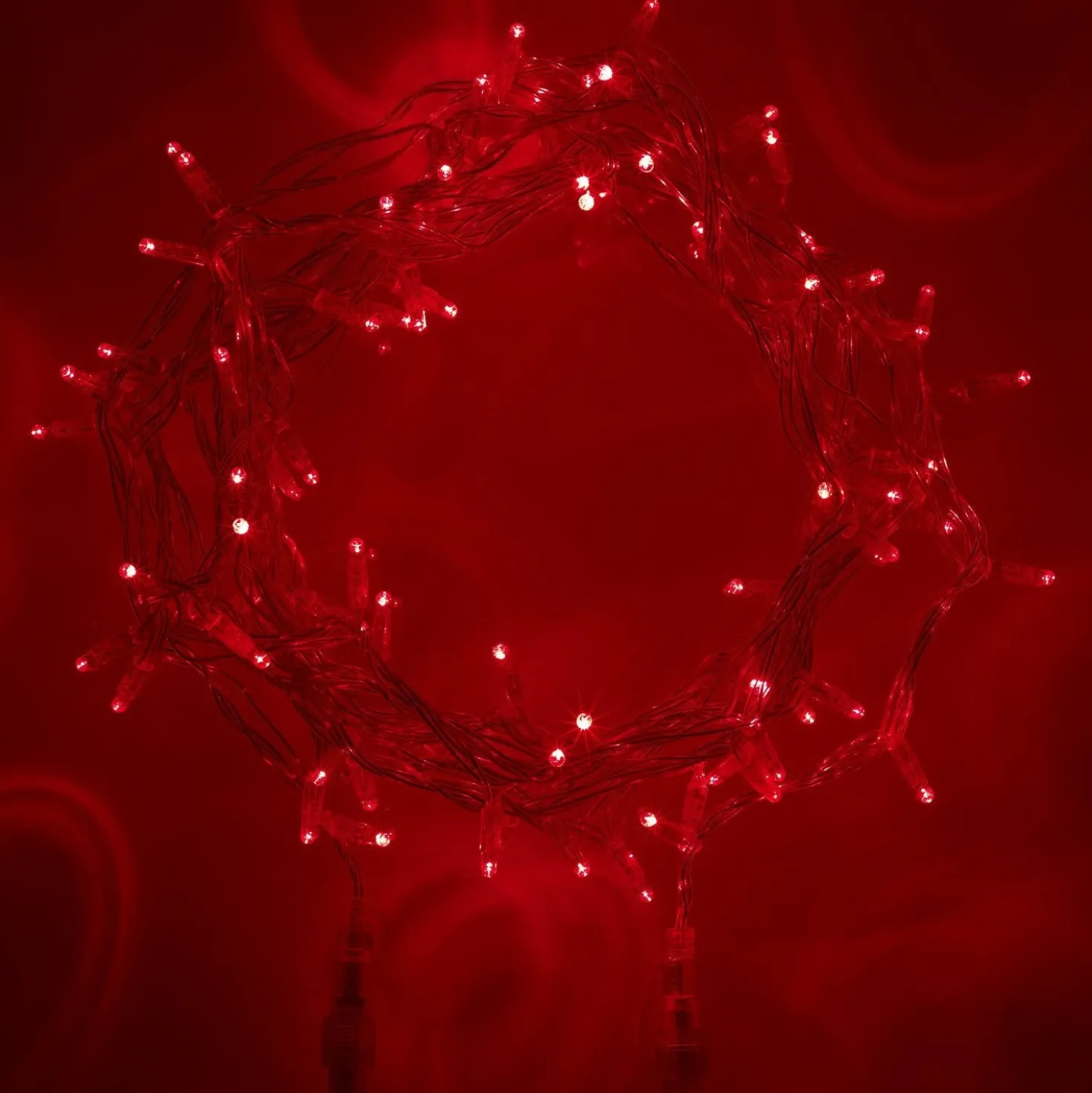 Core Connect 30m 300er LED Lichterkette rot koppelbar transparentes Kabel
