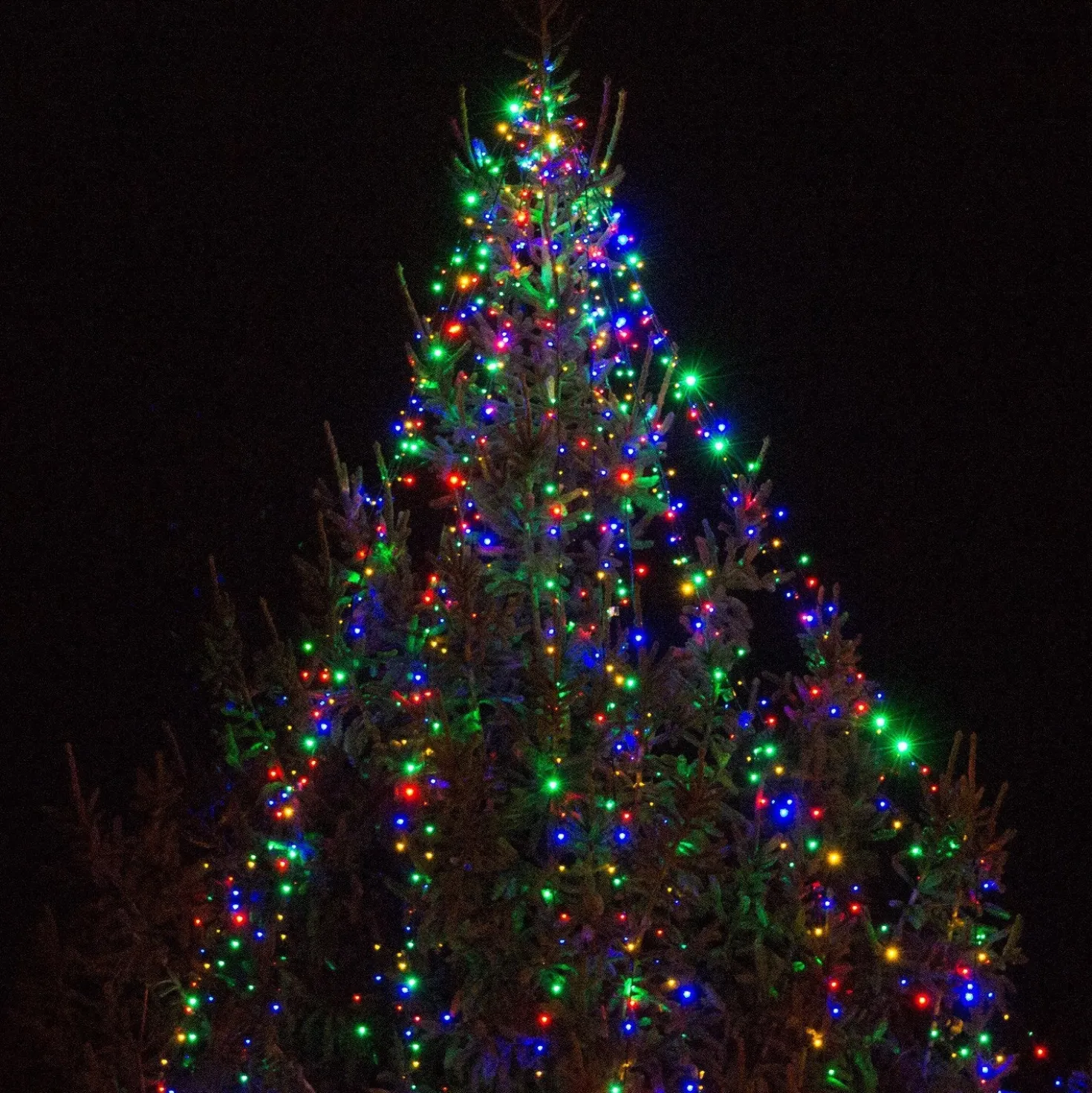 Core Connect 20m 200er LED Lichterkette bunt koppelbar grünes Kabel