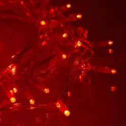 Core Connect 10m 100er LED Lichterkette rot koppelbar transparentes Kabel