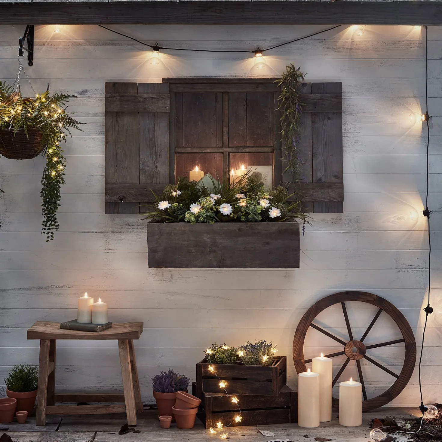 Core Connect 20m 40er Party Lichterkette warmweiß koppelbar schwarzes Kabel