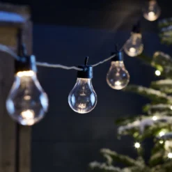 Core Connect 70m 140er Party Lichterkette warmweiß koppelbar schwarzes Kabel