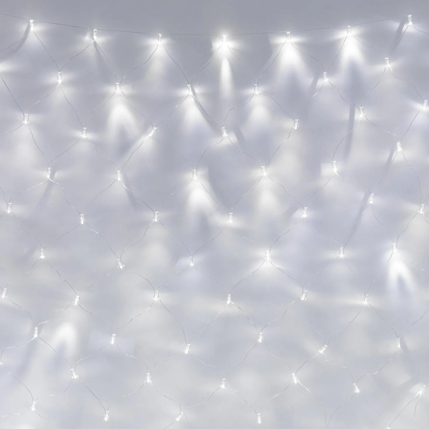 Core Connect 10m x 2m 700er LED Lichternetz weiß koppelbar transparentes Kabel