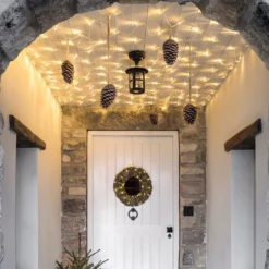 Core Connect 8m x 2m 560er LED Lichternetz warmweiß koppelbar transparentes Kabel