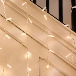 Core Connect 4m x 2m 384er LED Lichtervorhang warmweiß koppelbar transparentes Kabel