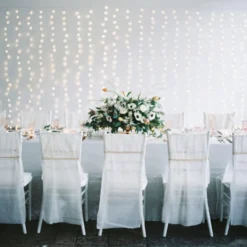 Core Connect 4m x 2m 384er LED Lichtervorhang warmweiß koppelbar transparentes Kabel