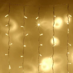 Core Connect 4m x 3m 576er LED Lichtervorhang warmweiß koppelbar transparentes Kabel