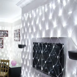 Core Connect 6m x 2m 420er LED Lichternetz weiß koppelbar transparentes Kabel