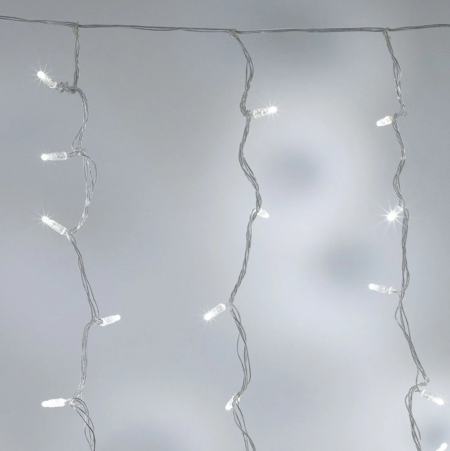 Core Connect 4m x 2m 384er LED Lichtervorhang weiß koppelbar transparentes Kabel