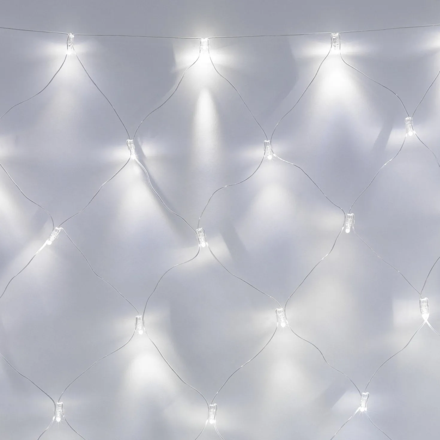 Core Connect 4m x 2m 280er LED Lichternetz weiß koppelbar transparentes Kabel