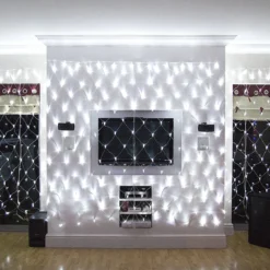 Core Connect 8m x 2m 560er LED Lichternetz weiß koppelbar transparentes Kabel