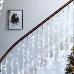 Core Connect 16m x 1m 768er LED Lichtervorhang weiß koppelbar transparentes Kabel