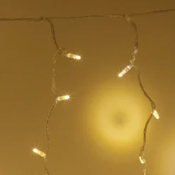 Core Connect 2m x 2m 192er LED Lichtervorhang warmweiß koppelbar transparentes Kabel