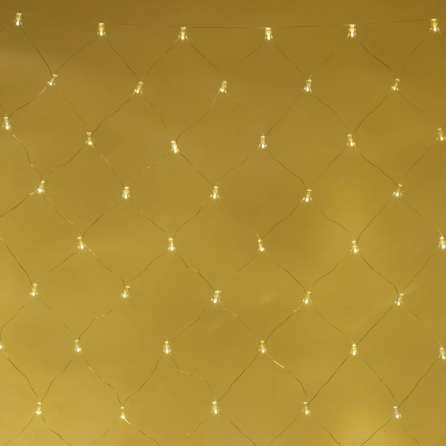 Core Connect 2m x 2m 140er LED Lichternetz warmweiß koppelbar transparentes Kabel