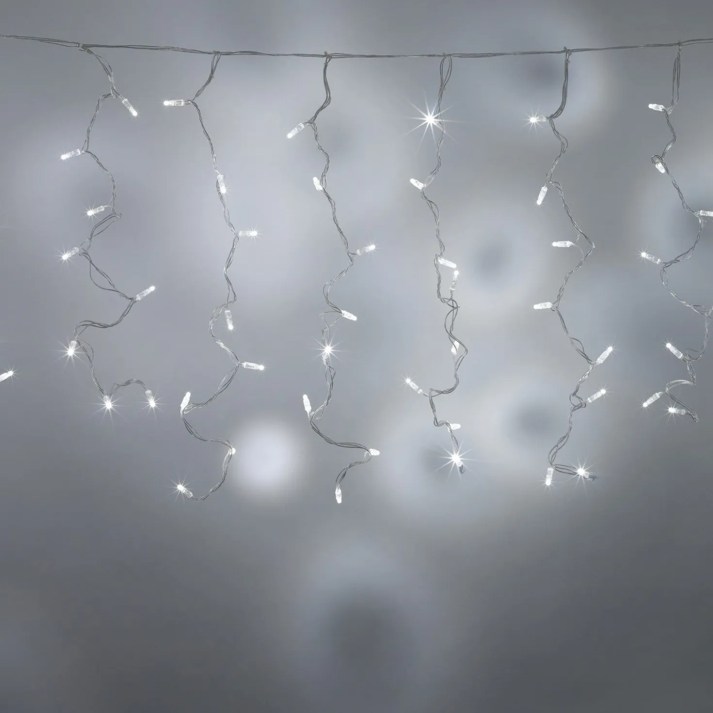 Core Connect 2m x 1m 96er LED Lichtervorhang weiß koppelbar transparentes Kabel