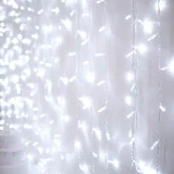 Core Connect 6m x 3m 864er LED Lichtervorhang weiß koppelbar transparentes Kabel