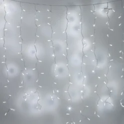 Core Connect 8m x 2m 768er LED Lichtervorhang weiß koppelbar transparentes Kabel