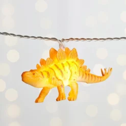 12er bunte Lichterkette Dinosaurier Batteriebetrieb
