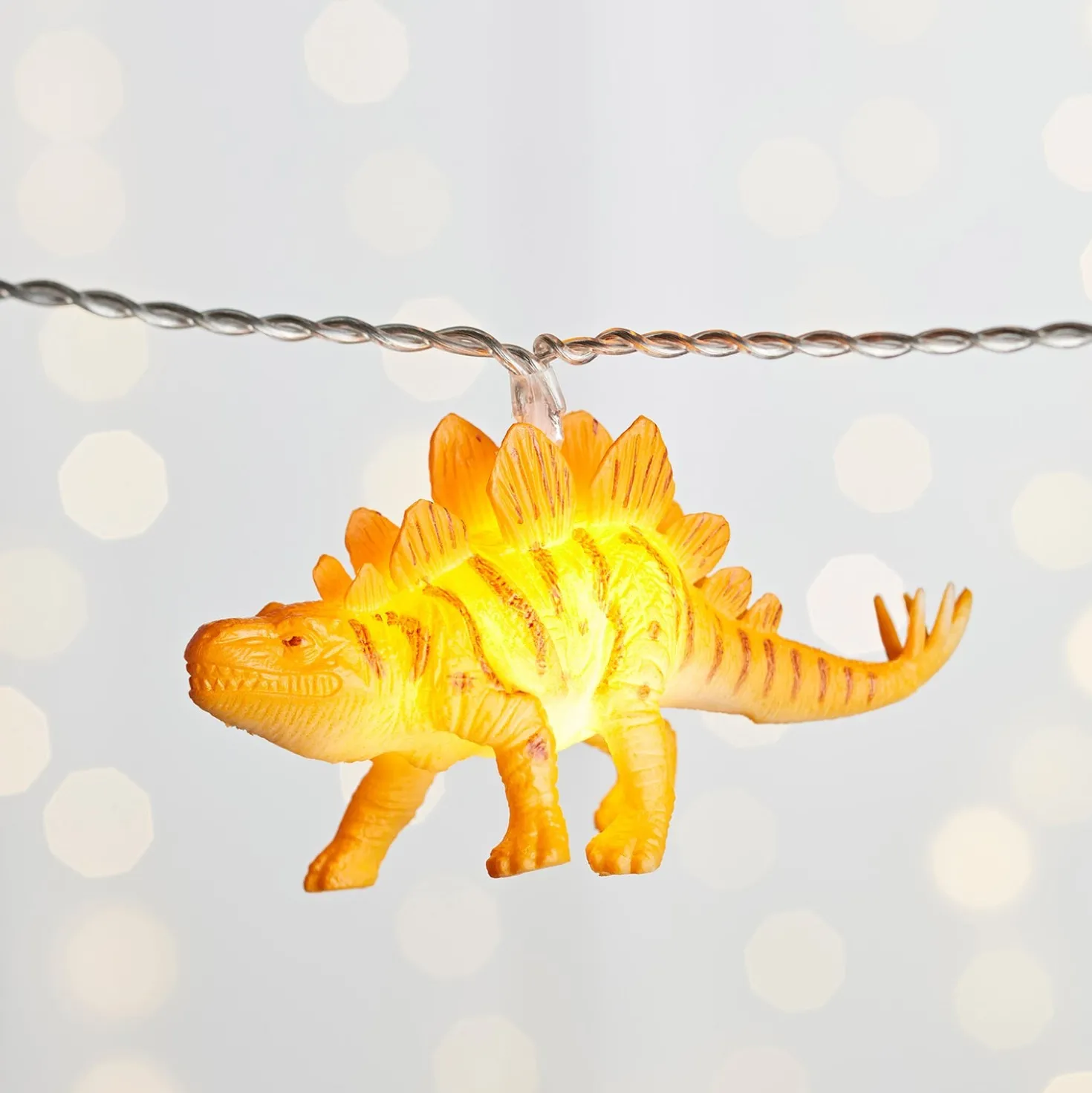 12er bunte Lichterkette Dinosaurier Batteriebetrieb