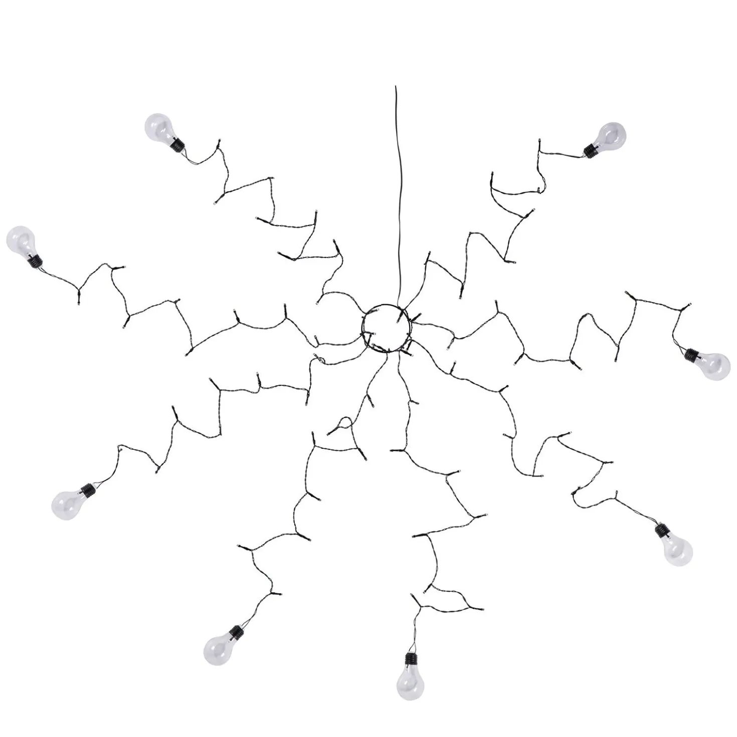 80er LED Lichterkette Sonnenschirm