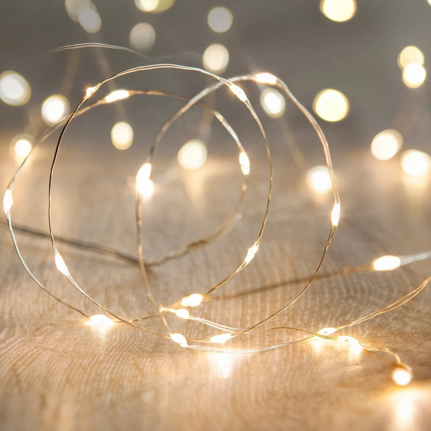 200er LED Micro Lichterkette warmweiß