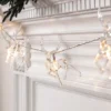 10er LED Rentier Weihnachtslichterkette warmweiß