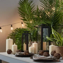 20er LED Solar Party Lichterkette Retro