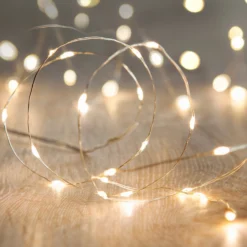 2er Set 20er LED Mikro-Lichterkette in warmweiß