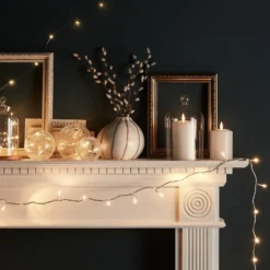 3er Set LED Glaskugeln warmweiß Batterie