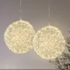 2er Set Micro LED Drahtkugeln