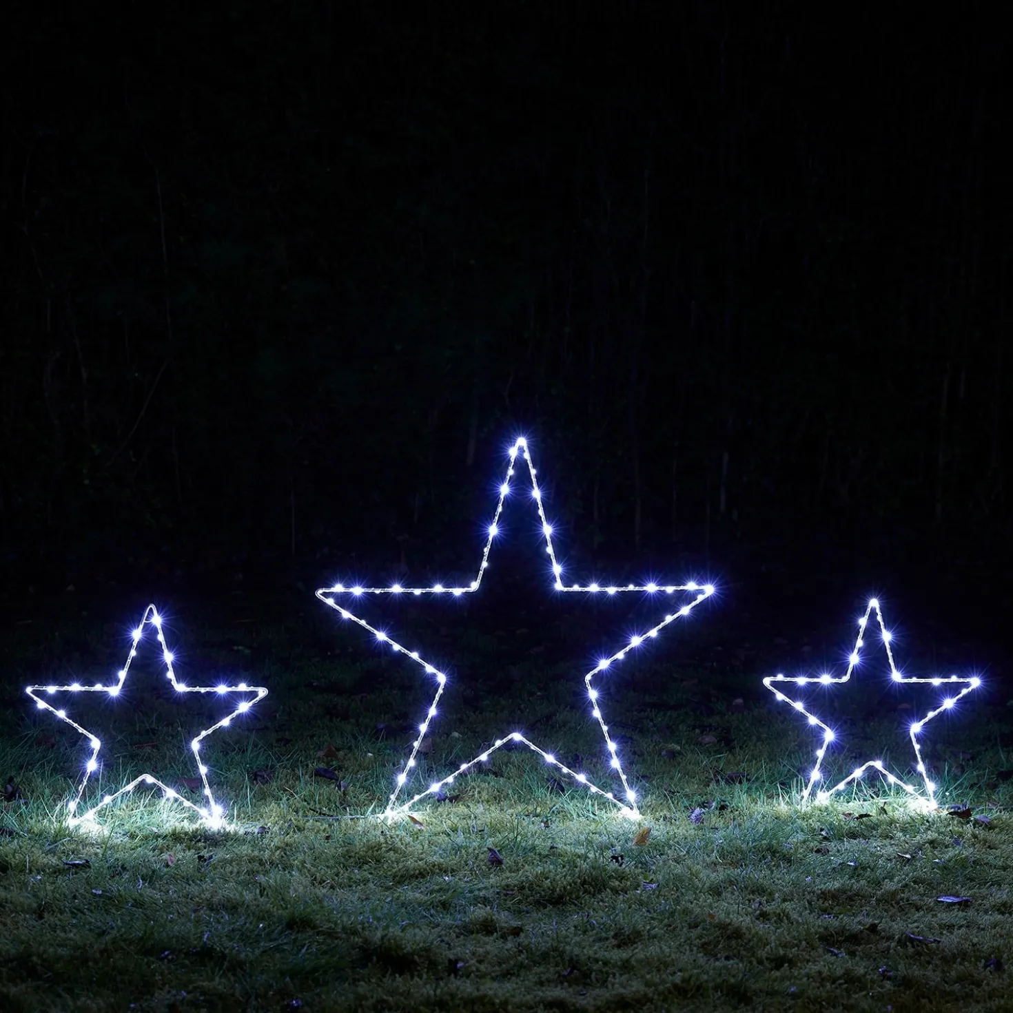 3er Set Osby LED Stern Stableuchten Weihnachtsdeko außen