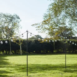 2er Set Party Lichterketten Mast 2,75m