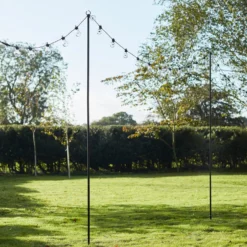 3er Set Party Lichterketten Mast 2,75m